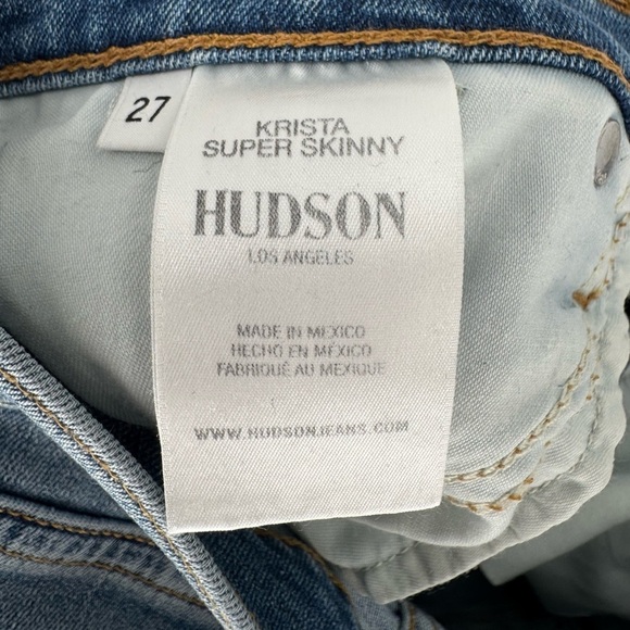 HUDSON Women's Ankle Krista Low Rise, Super Skinny Jean - Picture 15 of 16